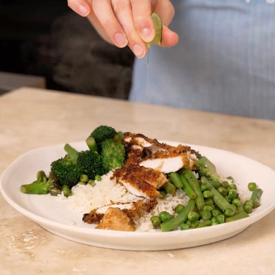 Chicken Katsu with Spring Veg