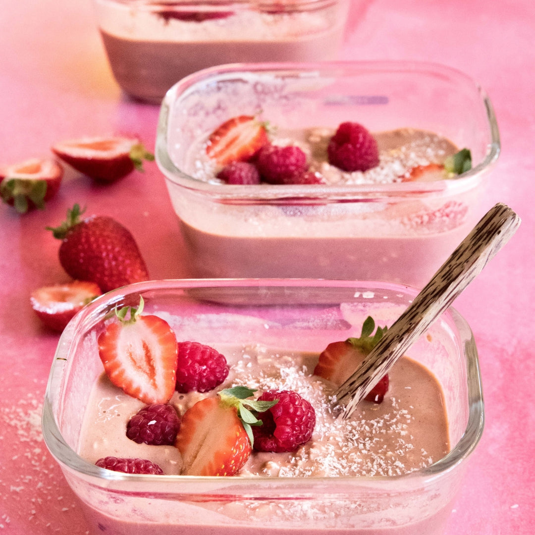 Chocolate Raspberry Overnight Oats