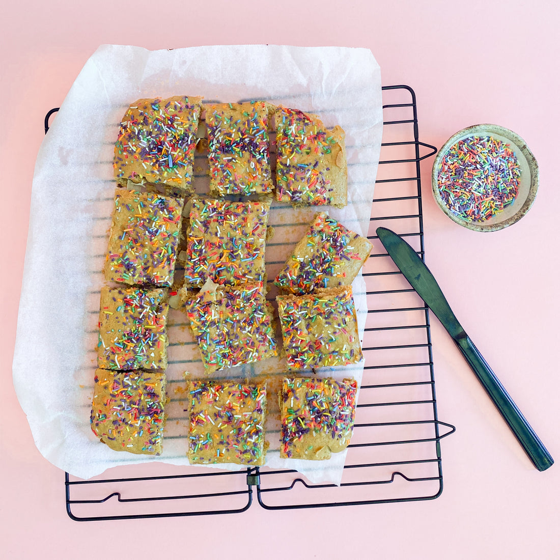 Peanut Butter and Coconut Blondie