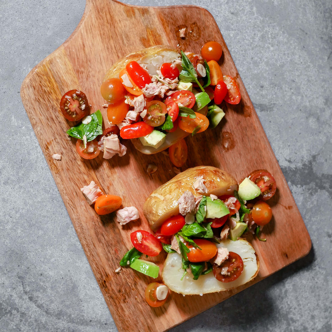 Tuna Salsa with Baked Potato