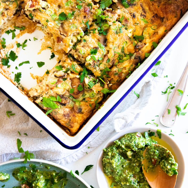Mushroom and Pancetta Frittata