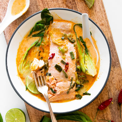 Quick Salmon Laksa