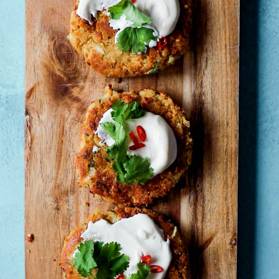 Curried Chickpea and Lentil patty