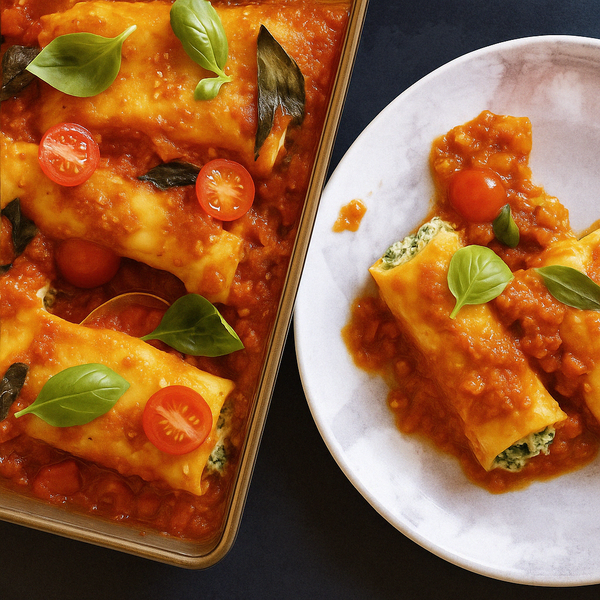 Spinach and Ricotta Cannelloni