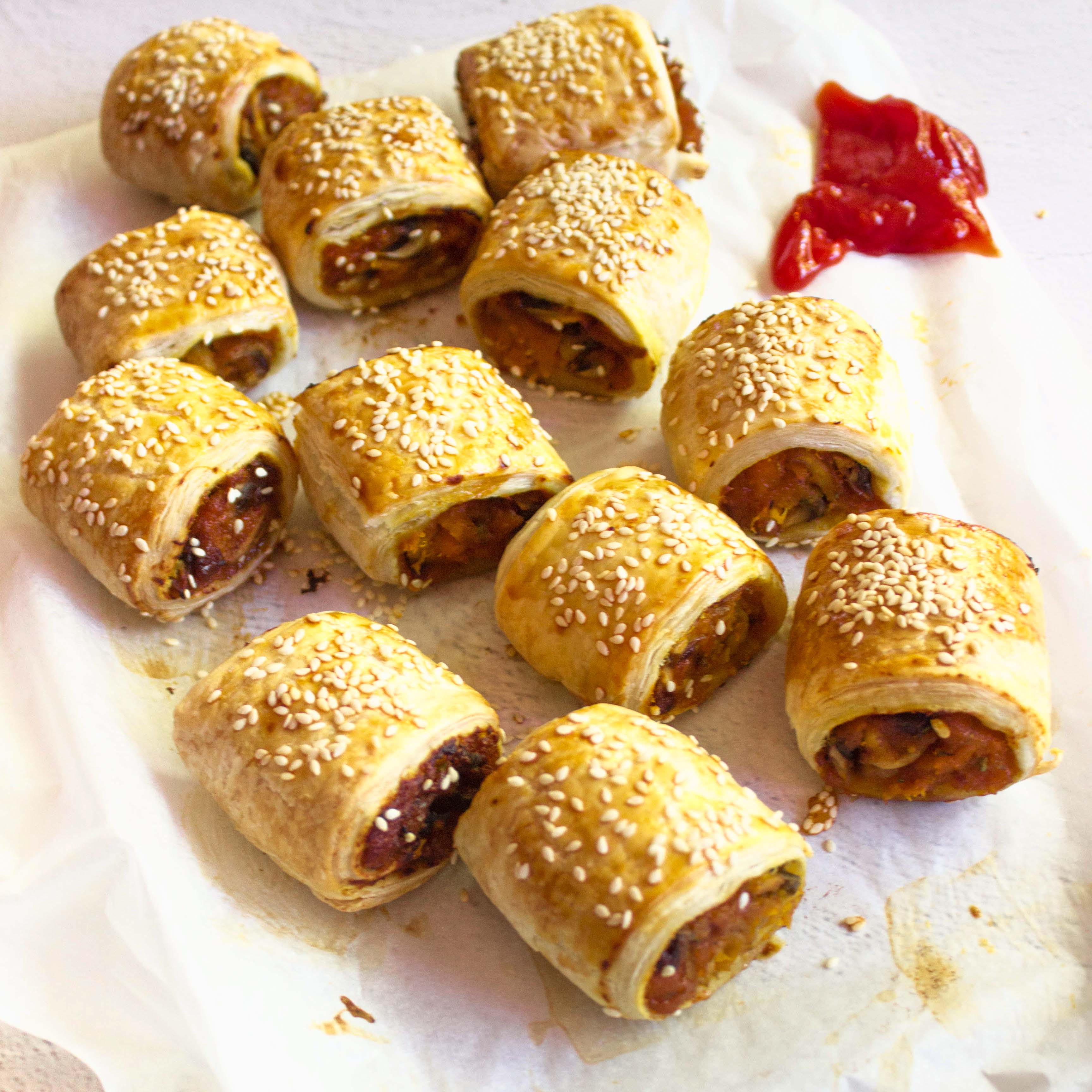 Mushroom Sausage Rolls