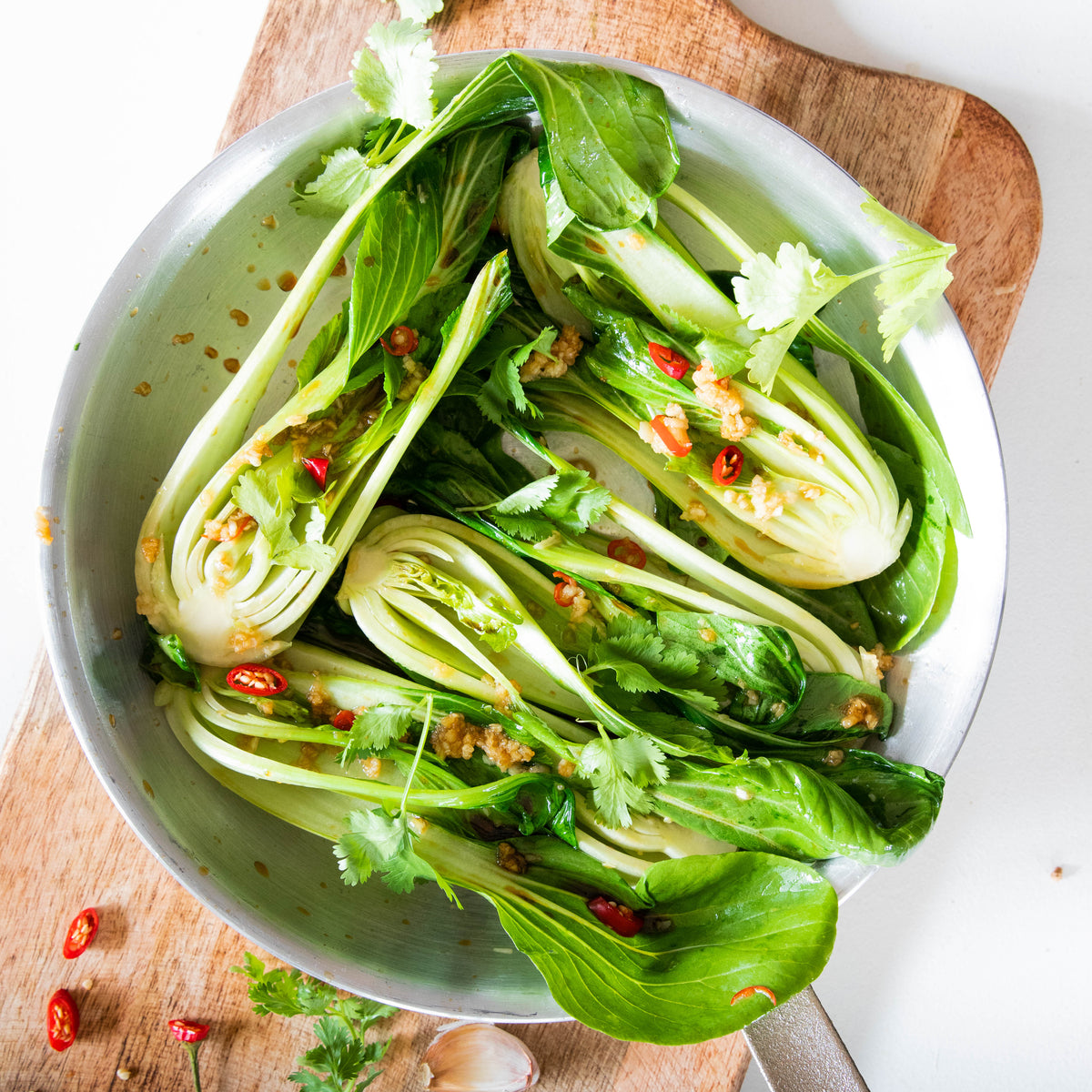 Garlic and Chilli Bok Choy