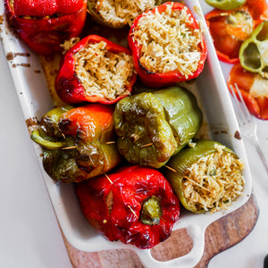 Curried Chicken Stuffed Capsicums