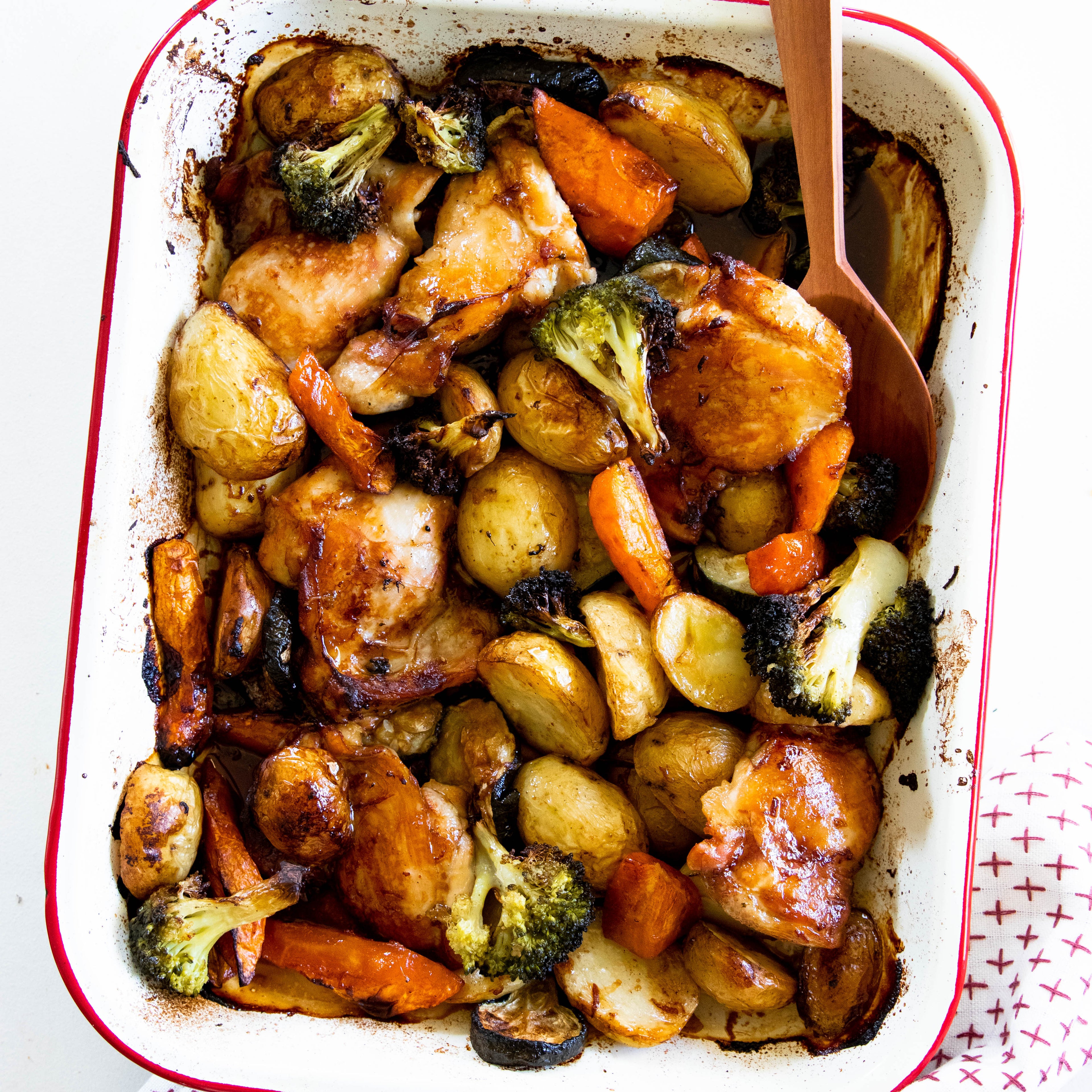 Honey Soy Chicken Tray Bake