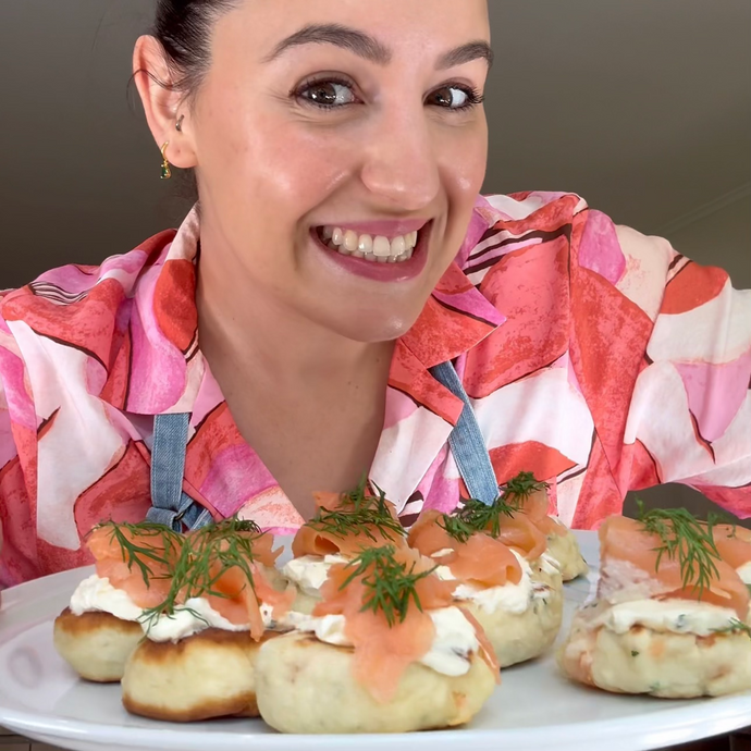 3 Ingredient Flat Breads with Smoked Salmon