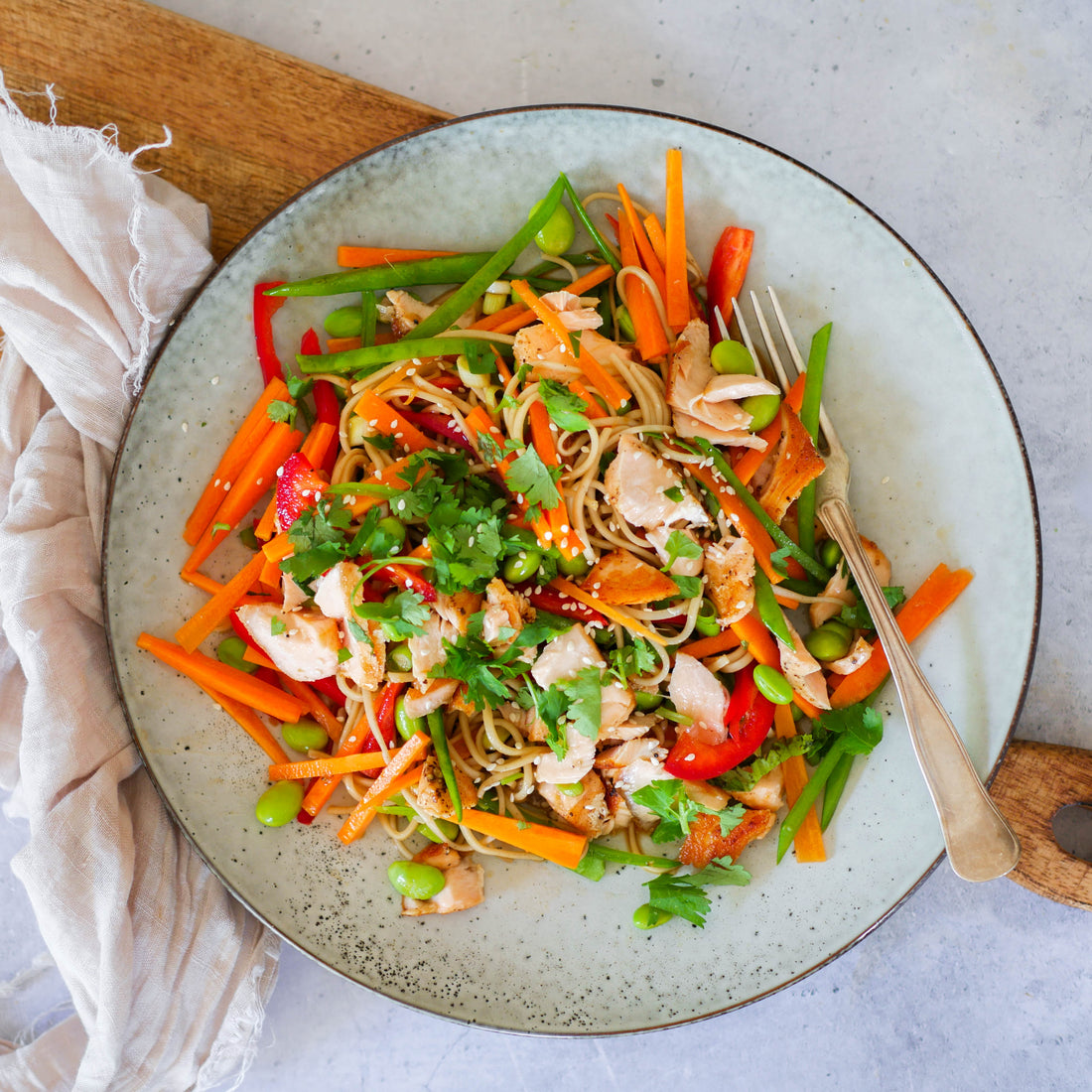 Salmon and Soba Noodle Salad