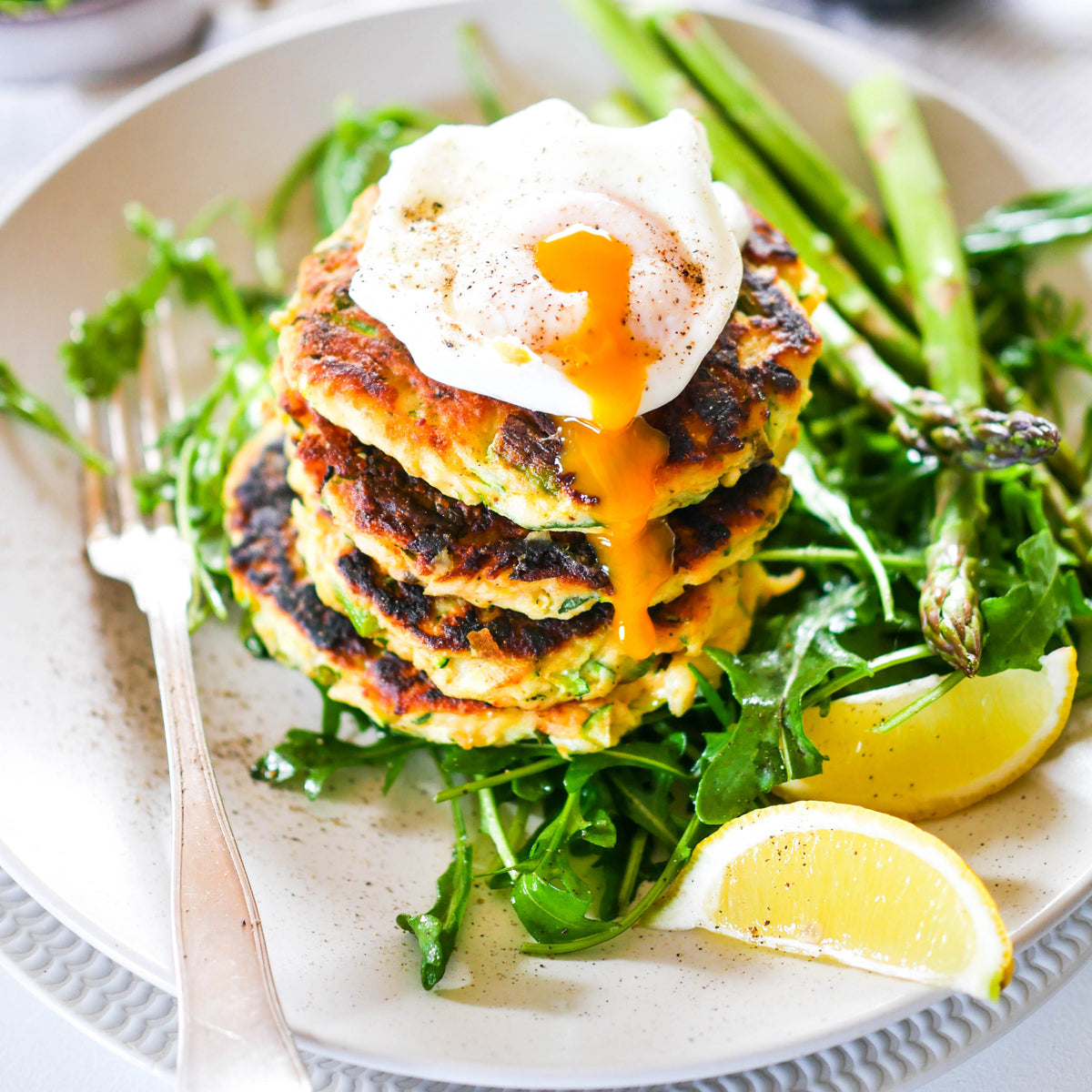 Asparagus and Zucchini Fritters