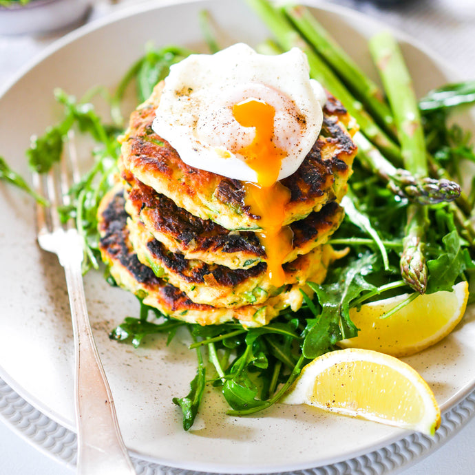 Asparagus and Zucchini Fritters