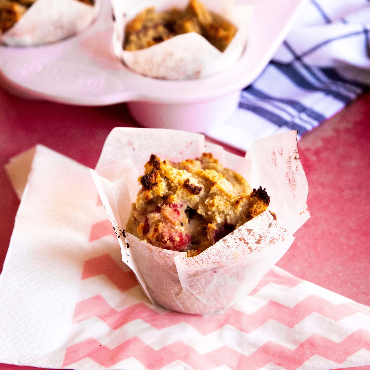Banana Raspberry Muffins