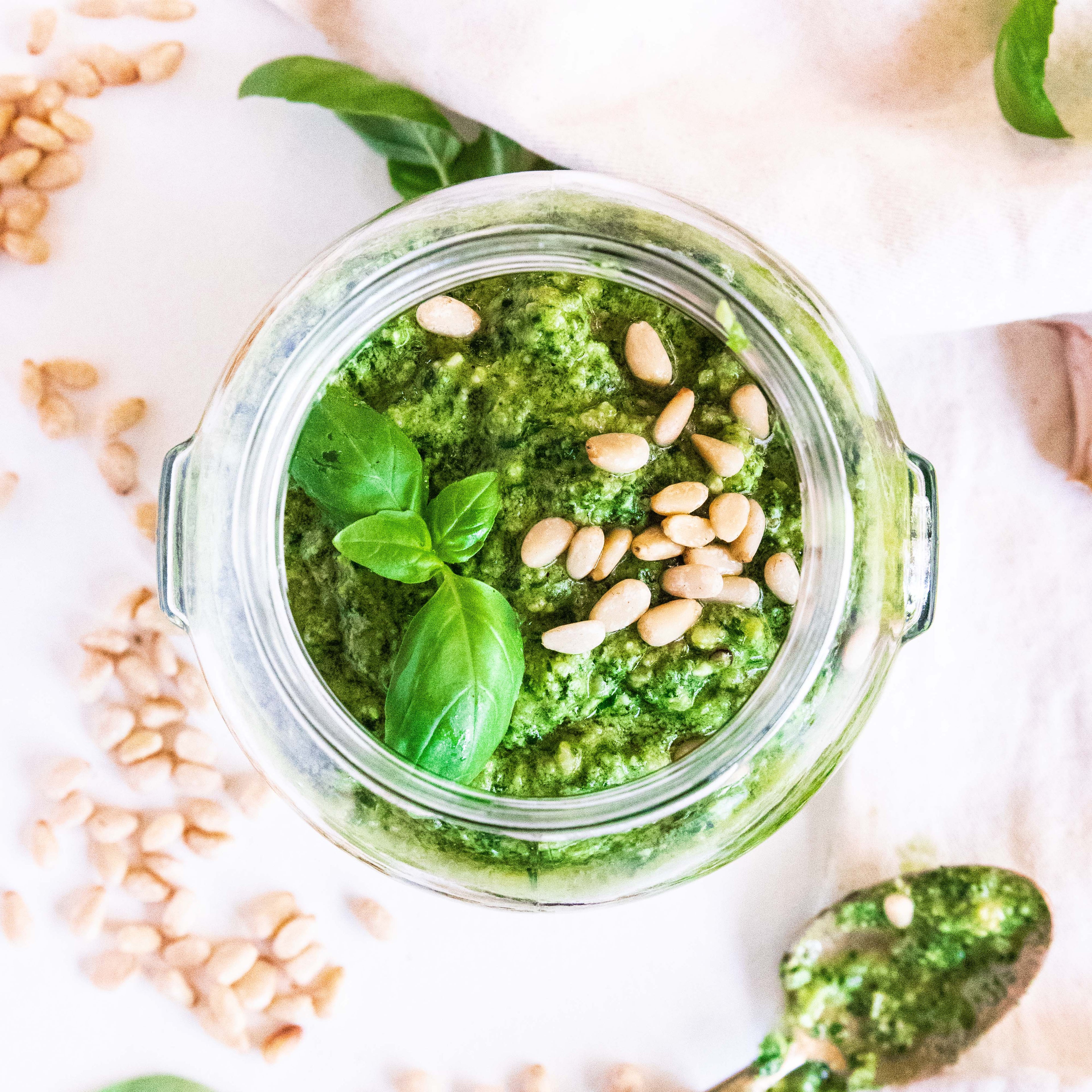 Spinach and Basil Pesto