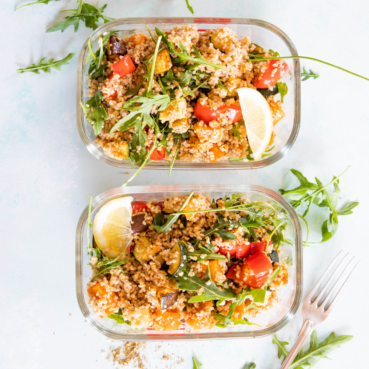 Roast Vegetable and Bulgur Wheat Salad