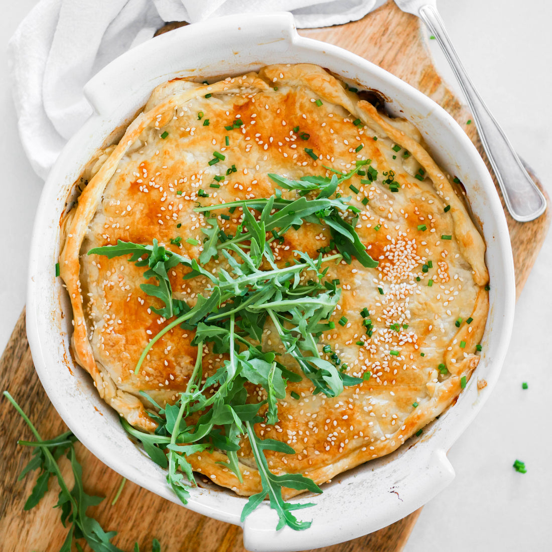 Chicken, Mushroom and Asparagus Pie