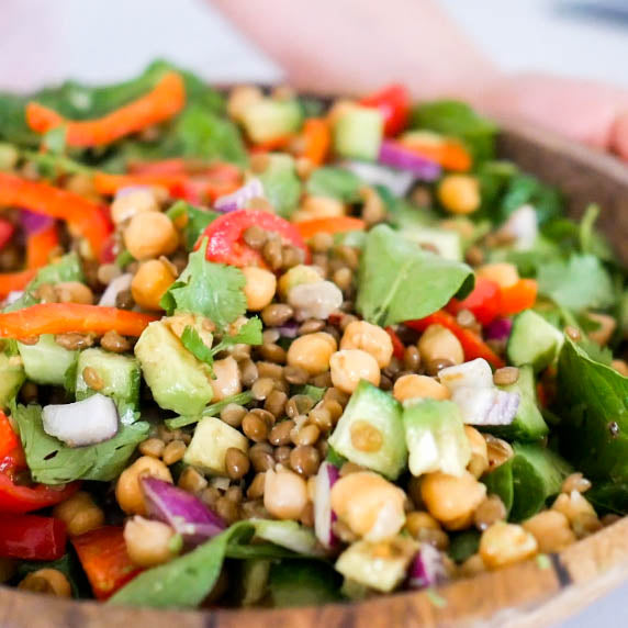 Chickpea and Lentil Salad
