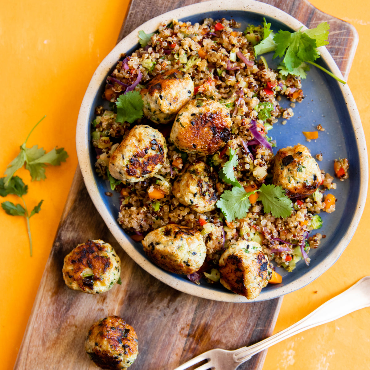 Easy Sesame Chicken Meatballs Recipe LEAH ITSINES