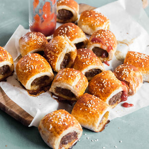 Moroccan Beef Sausage rolls