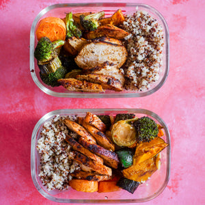 Curried Chicken, Roast Vegetable and Quinoa Meal Prep