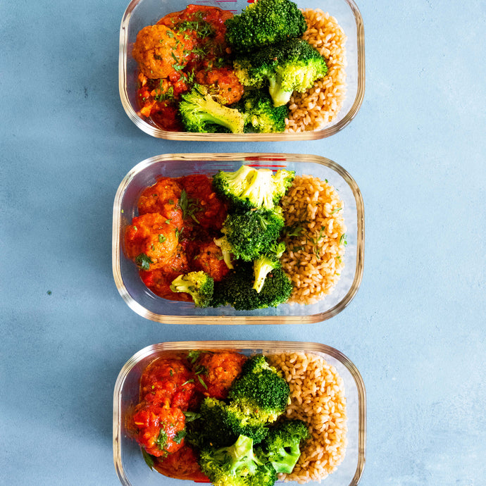 Meal Prep: Meatballs with Broccoli and Rice