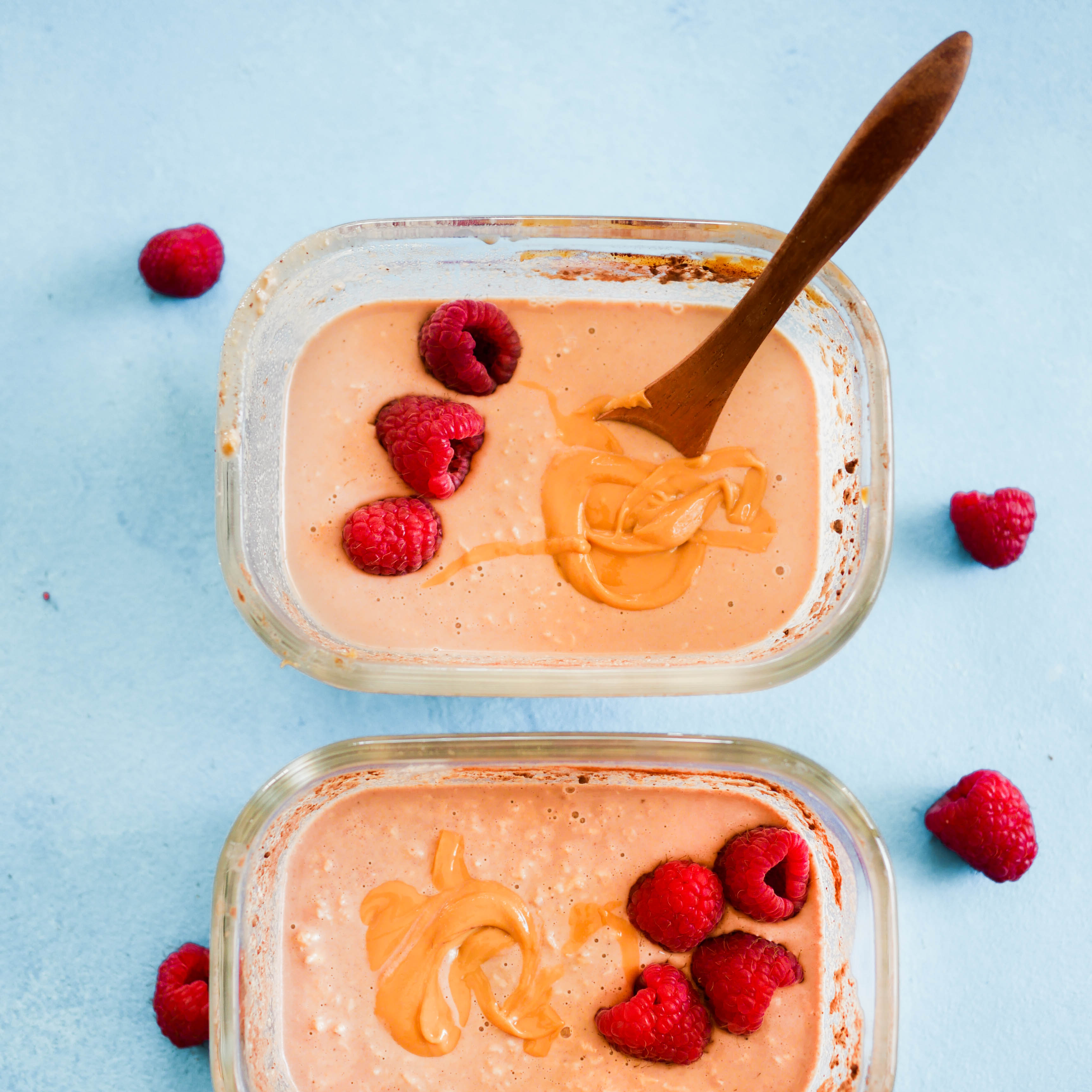 Peanut Butter and Jelly Overnight Oats