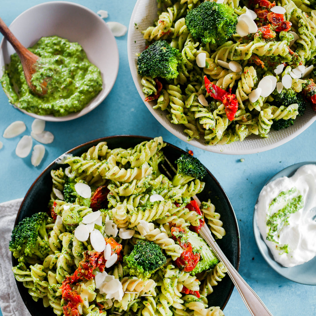 Spicy Creamy Pesto Pasta