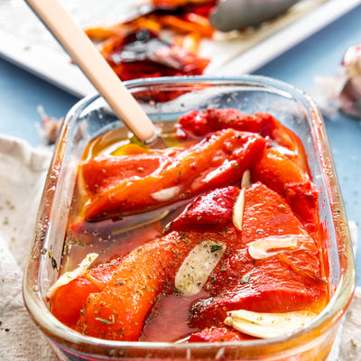 Greek Style Roast Capsicum & Garlic