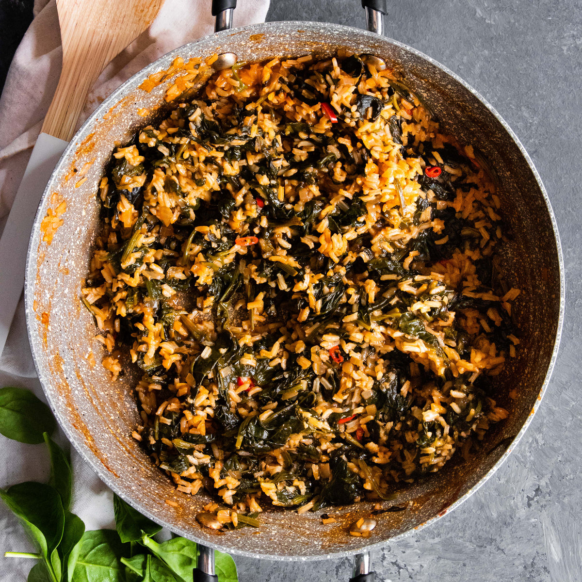 Greek Spinach and Rice Spanakorizo LEAH ITSINES