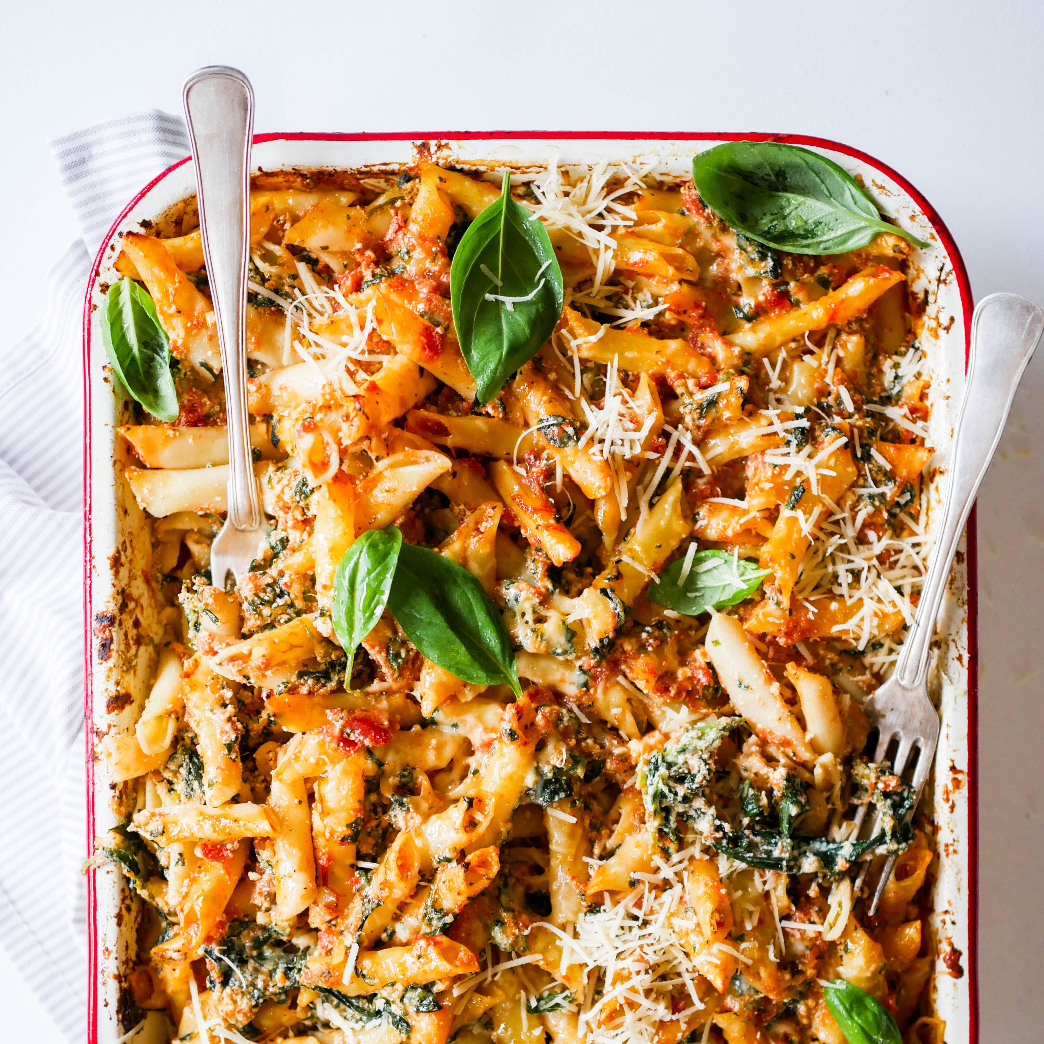 Spinach & Ricotta Pasta Bake
