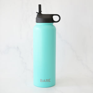 BARE Stainless Steel Drink Bottle - 1.2L-  Blue